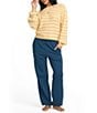 Billabong Striped Long Sleeve Knit Sweater - Image 4