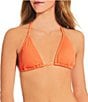 Billabong Summer Hi Remi Solid Texture Triangle Swim Top - Image 1