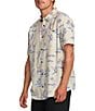 Billabong Sunday Short Sleeve Tropical Print Woven Shirt, Color:Chino - Image 3