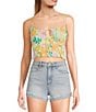 Color:Multi - Image 1 - Sunkissed Sleeveless Camisole Crop Top