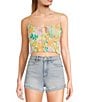 Billabong Sunkissed Sleeveless Camisole Crop Top, Color:Multi - Image 1