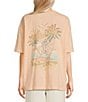 Billabong Take A Break Oversized Short Sleeve Graphic T-Shirt, Color:Soft Peach - Image 1