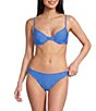 Billabong Tanlines Solid Ribbed Texture Underwire Bra Swim Top & Solid Ribbed Texture Hipster Swim Bottom - Image 1