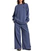 Billabong Tides Saltwash Oversized Brushed Fleece Coordinating Sweatshirt - Image 4