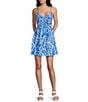Billabong True Desire Sleeveless Printed Cutout Mini Dress - Image 1