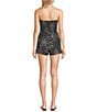 Billabong Vacay All Day Strapless Large Flower Printed Smocked Bodice Romper - Image 2