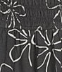 Billabong Vacay All Day Strapless Large Flower Printed Smocked Bodice Romper - Image 3