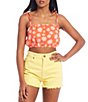 Color:Fireside - Image 1 - X Wrangler Perfect Pair Floral Print Crop Top