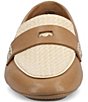 Birdies The Vesper Leather and Raffia Penny Driver Loafers - Image 6