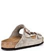 Color:Taupe - Image 2 - Men's Arizona Suede Double Banded Slip-On Sandals
