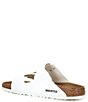 Color:White - Image 3 - Women's Arizona Double Banded Buckle Detail Slip-On Sandals