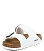 Color:White - Image 4 - Women's Arizona Double Banded Buckle Detail Slip-On Sandals