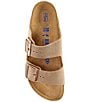 Color:Tobacco - Image 5 - Women's Arizona Oiled Leather Soft Footbed Sandals