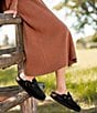 Color:Black - Image 2 - Women's Boston Suede Shearling-Lined Clogs