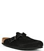 Birkenstock Men's Boston Suede Soft Footbed Family Matching Clogs - Image 1