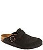 Birkenstock Men's Boston Suede Soft Footbed Family Matching Clogs
