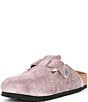 Color:Faded Purple - Image 4 - Women's Boston Suede Soft Footbed Clogs