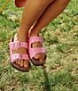 Color:Candy Pink Patent - Image 6 - Girls' Arizona Birko-Flor Patent Sandals (Infant)