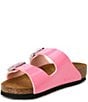 Color:Candy Pink Patent - Image 4 - Girls' Arizona Birko-Flor Patent Sandals (Youth)
