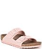 Color:Soft Pink - Image 1 - Girls' Arizona Double Banded Buckle Vegan Sandals (Youth)