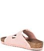 Color:Soft Pink - Image 3 - Girls' Arizona Double Banded Buckle Vegan Sandals (Youth)
