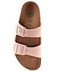 Color:Soft Pink - Image 5 - Girls' Arizona Double Banded Buckle Vegan Sandals (Youth)