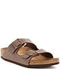 Color:Brown - Image 1 - Kids' Arizona Double Banded Buckle Slip-On Sandals (Youth)