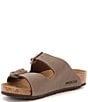 Color:Brown - Image 4 - Kids' Arizona Double Banded Buckle Slip-On Sandals (Youth)