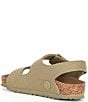 Color:Faded Khaki - Image 3 - Kids' Milano Canvas Backstrap Sandals (Youth)