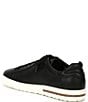 Color:Black - Image 3 - Men's Bend Leather Lace-Up Sneakers