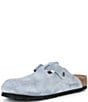 Birkenstock Men's Boston Suede Slip On Clogs - Image 6