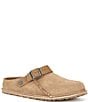 Color:Gray Taupe - Image 1 - Men's Lutry 365 Suede Clogs