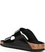 Color:Black - Image 3 - Women's Arizona Big Buckle High Shine Slide Sandals