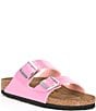Color:Candy Pink - Image 1 - Women's Arizona Patent Birko-Flor Slide Sandals