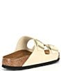 Color:Ecru - Image 2 - Women's Arizona Soft Footbed Suede Nubuck Buckle Detail Sandals