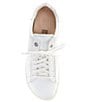 Color:White - Image 5 - Women's Bend Leather Sneakers