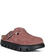 Birkenstock Papillio by Birkenstock Women's Boston Chunky Suede Platform Clogs - Image 1