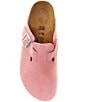 Color:Candy Pink - Image 5 - Women's Boston Chunky Suede Platform Clogs