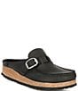 Color:Black - Image 1 - Women's Buckley Oiled Leather Clogs