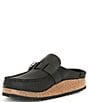 Color:Black - Image 4 - Women's Buckley Oiled Leather Clogs