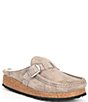 Color:Stone Coin - Image 1 - Women's Buckley Shearling Clogs