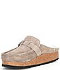 Color:Stone Coin - Image 4 - Women's Buckley Shearling Clogs