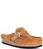 Birkenstock Women's Buckley Suede Shearling Clogs - Image 1
