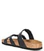 Color:Black - Image 3 - Women's Franca Distressed Oiled Leather Sandals