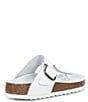 Color:White - Image 2 - Women's Gizeh Big Buckle Detail Leather Thong Sandals