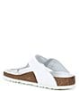 Color:White - Image 3 - Women's Gizeh Big Buckle Detail Leather Thong Sandals