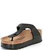 Color:Black - Image 4 - Gizeh Flex Platform Thong Sandals