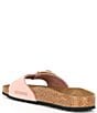 Color:Soft Pink - Image 3 - Madrid Big Buckle Detail Nubuck Slide Sandals