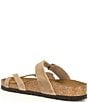 Color:Tobacco Brown - Image 3 - Women's Mayari Oiled Leather Thong Sandals