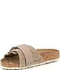 Color:Taupe - Image 4 - Women's Oita Suede Slide Sandals